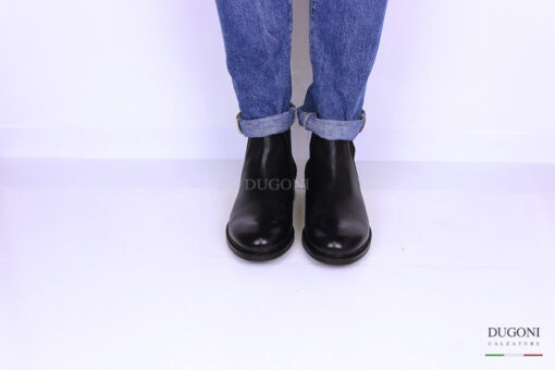Stivaletto beatles pelle nero </br> U267 Calzature uomo