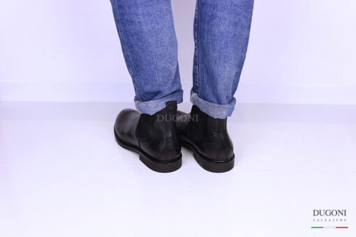 Stivaletto beatles pelle nero </br> U267 Calzature uomo