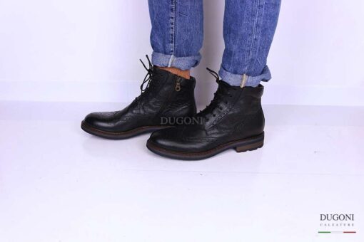 Anfibio nero stile inglese _BRECOS <br/>U301 Calzature uomo