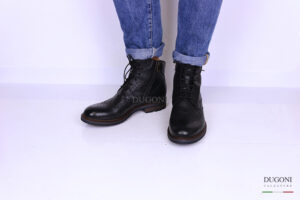Anfibio nero stile inglese _BRECOS <br/>U301 Calzature uomo