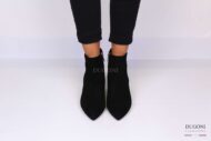 Stivaletto sfilato camoscio nero <Br> D1233 Outlet