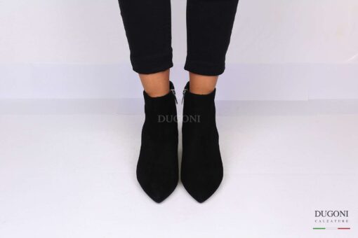 Stivaletto sfilato camoscio nero <Br> D1233 Outlet