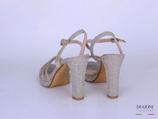 Sandalo fascette galassia platino </br> D1344 COLLEZIONE SPOSA