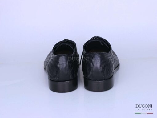 Stringata microforo nera </br> U303 Calzature uomo