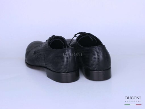 Stringata microforo nera </br> U303 Calzature uomo