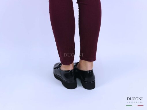 Slipon con frangia in abrasivato nero </br> D1314 Mocassini