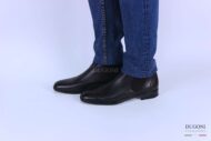 Stivaletto con elastici in nappa nera – BELLO’ </br> U317 Calzature uomo