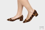 Décolleté mezzo tacco leopardata </br> D1359 Outlet