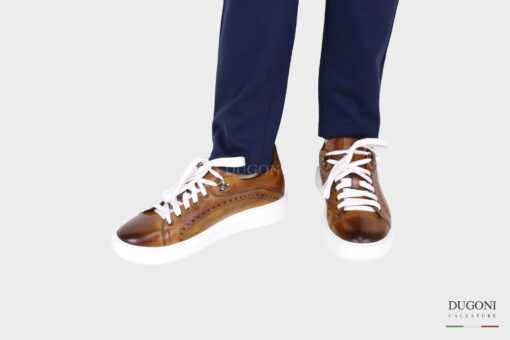 Sneakers marrone chiaro – BRECOS <br>U328 Calzature uomo