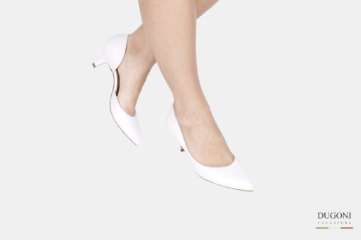 Décolleté spezzata bianca </br> D1413 COLLEZIONE SPOSA