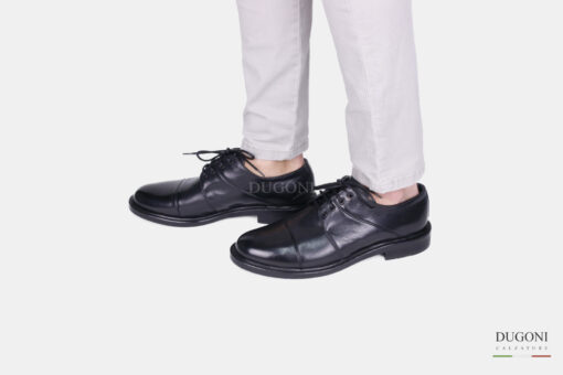 Stringata nera fondo iniezione  </br> U340 Calzature uomo