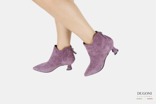 Tronchetto malva con  borchiette  </br> D1461 Outlet