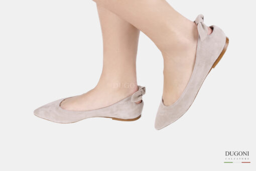 Ballerina fiocco beige </br> D880 Ballerine