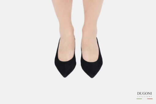 Décolleté sfoderata in camoscio nero <br/> <span>-ultraleggere – </span> <br/>D1514 Décolleté