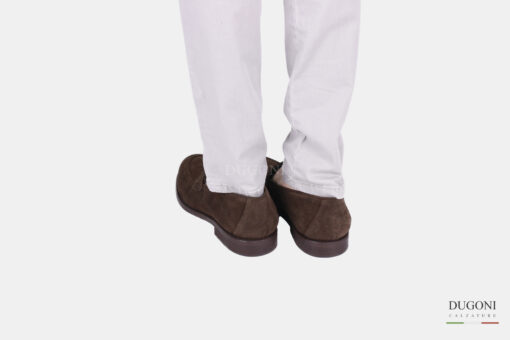 Mocassino in camoscio marrone </br> U350 Calzature uomo