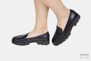 Mocassino light in pelle nero </br> D1554 Mocassini
