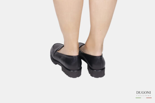 Mocassino light in pelle nero </br> D1554 Mocassini