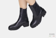 Stivale in camoscio e lana </br> D1721 Scarpe donna
