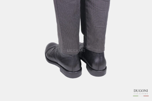 Anfibio nero senza lacci   <br> U364 Calzature uomo