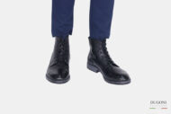 Anfibio  in pelle nera_DUGONI  <br> U373 Calzature uomo