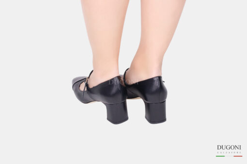 Mary Jane  in pelle nera </br>D1648 Mary Jane