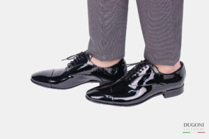 Francesina vernice nera – Brecos </br> U380 Calzature uomo