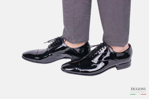 Francesina vernice nera – Brecos </br> U380 Calzature uomo