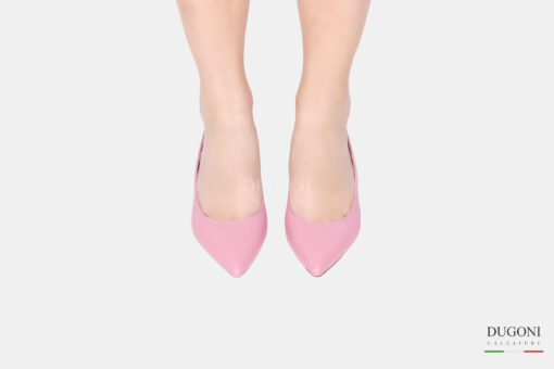 Slingback pelle rosa </br> D1618 COLLEZIONE SPOSA