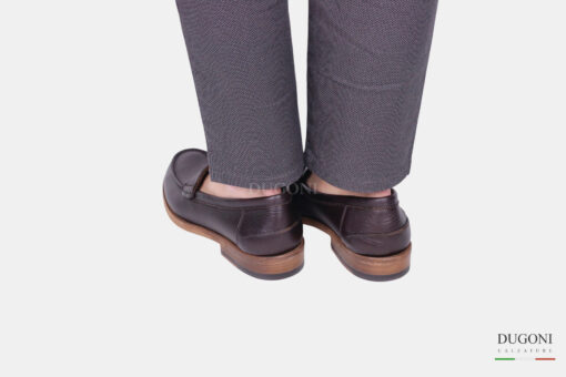 Mocassino marrone in pelle morbida </br> U385 Calzature uomo