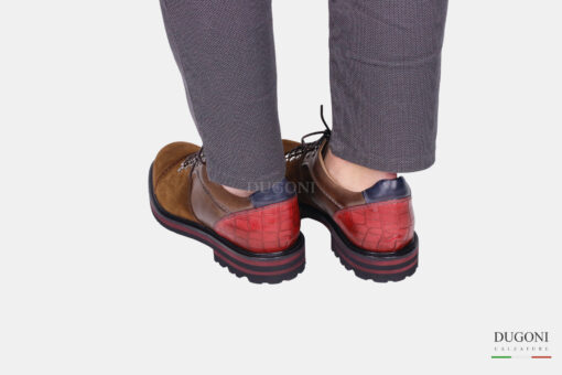Pedula in camoscio color marrone chiaro _Brecos    <br> U391 Calzature uomo