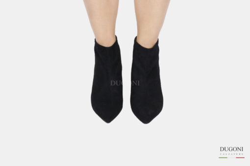 Stivaletto camoscio nero </br> D1696 Scarpe donna