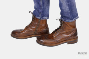 Anfibio marrone chiaro a coda di rondine_JP DAVID   <br/> U394 Calzature uomo