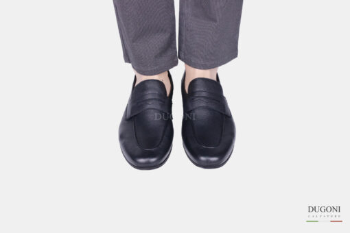Mocassino  in pelle nero<br/> <span>-ultraleggero – </span></br> U420 Calzature uomo