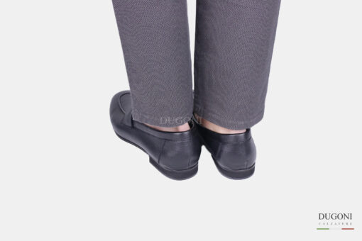 Mocassino  in pelle nero<br/> <span>-ultraleggero – </span></br> U420 Calzature uomo