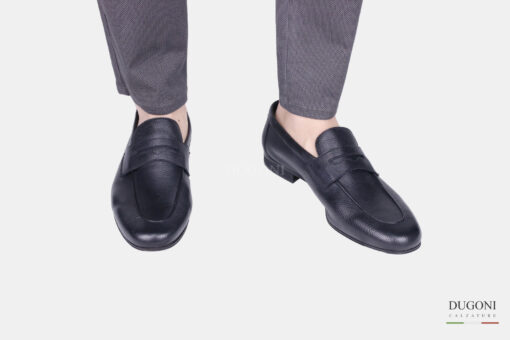Mocassino  in pelle nero<br/> <span>-ultraleggero – </span></br> U420 Calzature uomo