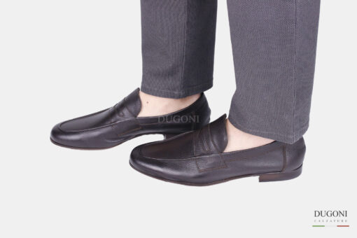 Mocassino  in pelle testa di moro  <br/> <span>-ultraleggero – </span></br> U419 Calzature uomo