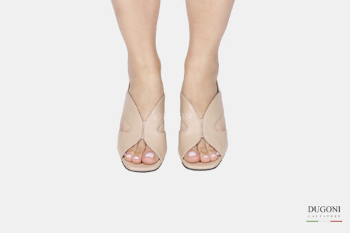 Sandalo in pelle beige Le gazzelle </br> D1798 Outlet