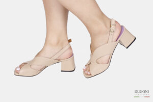 Sandalo in pelle beige Le gazzelle </br> D1798 Outlet