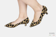 Décolleté sfoderata in camoscio leopardino <br/> <span>-ultraleggere – </span></br> D1806 Décolleté