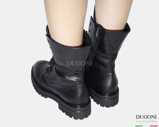 Anfibio   in pelle nero  </br> D1824 Anfibi