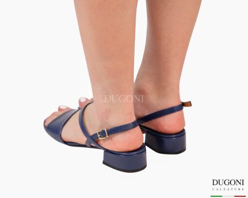 Sandalo in pelle blu navy   Le gazzelle </br> D1892 Outlet