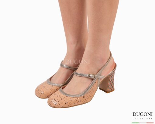 Mary Jane in vernice rosa antico    <br/> D1900 Mary Jane