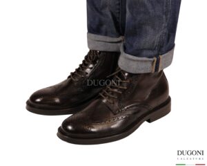 Anfibio rondine in pelle moro<br/> DUGONI <br/>U468 Calzature uomo