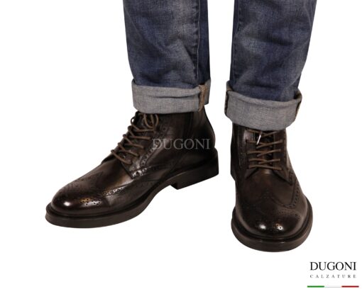 Anfibio rondine in pelle moro<br/> DUGONI <br/>U468 Calzature uomo