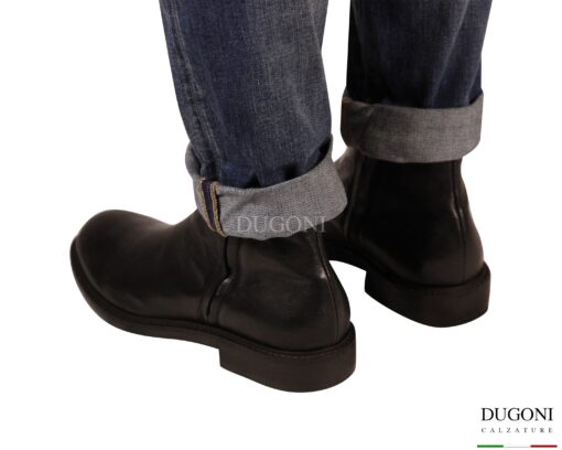 Stivaletto in  bufalo nero <br/>PAWELK’S  <br> U469 Calzature uomo