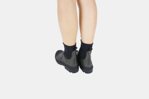 Stivaletto scuba in pelle verde    </br> D1935 Anfibi