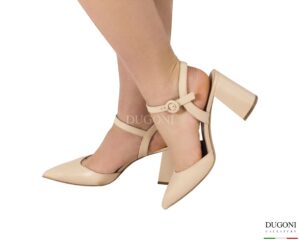 Mary Jane in pelle talco <br/> D1970 COLLEZIONE SPOSA