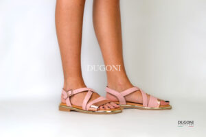 Sandalo in pelle rosa antico </br>Aquamore</br>D2024 Outlet