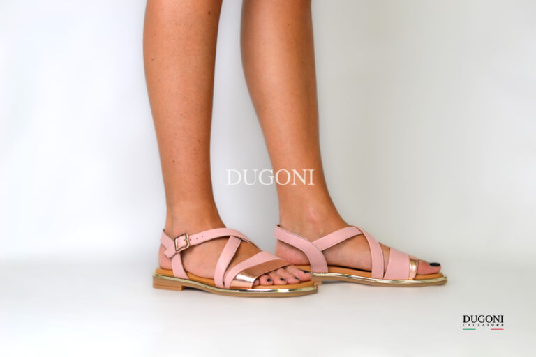 Sandalo in pelle rosa antico </br>Aquamore</br>D2024 Outlet
